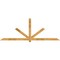 Ekena Millwork Kennewick Rough Sawn Timber Gable Bracket, Western Red Cedar, 108"W x 40"H x 4"D x 4"F, 9/12 Pitch GBW108X40X0404KEN00RWR - alternate 1